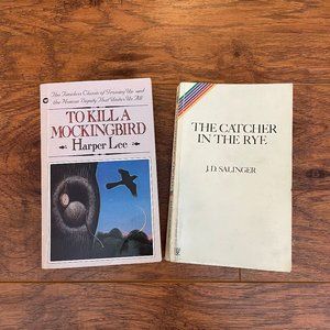"To Kill a Mockingbird" by Harper Lee, and "The Catcher in the Rye" by Salinger